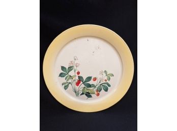 Vintage Tin Tray - Strawberry Motif