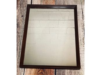 Heavy Vintage Solid Wood Wall Mirror