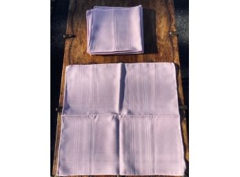 Set Of Pink Fabric Dinner Napkins (6ct)