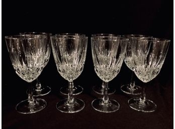 Set Of Diamant By Cristal D'arques-durand Goblets (8ct)