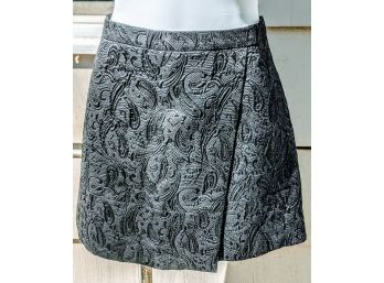 Black J. Crew Skirt Size 12, Paisley Design Skirt With Tags