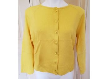 St. John Knit Bright Yellow Ladies Sweater