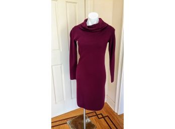 Brooks Brothers Plum Purple Extra Fine Merino Wool Dress . Size Medium.