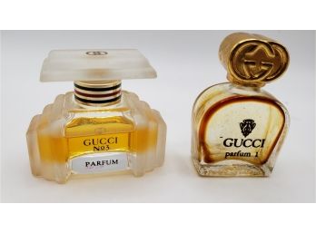 2 Mini Gucci Perfume Bottles