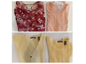 2 Shirts, 1 Evelyn & Arthur, 1 Susan Bristol, 1 Sweater Set By Kate Hill