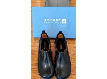 Sperry Black Slip On Loafers