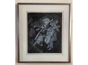 1976 Signed Lithograph 'The Musicians' By Hannal Yakes