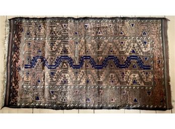 Antique Persian Silk Oriental Rug  59' X 34'