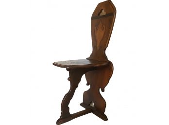 Antique German Scabelle Type Chair