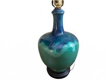 Mid Century Fulper Style Glazed Pottery Lamp