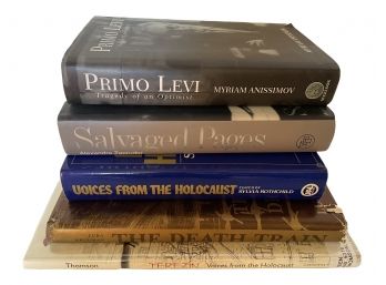 Collection Of Five Hard Cover Books On The Holocaust