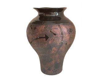Stephen Fabrico 1980s Memphis Style Modernist 10' Pottery Vase
