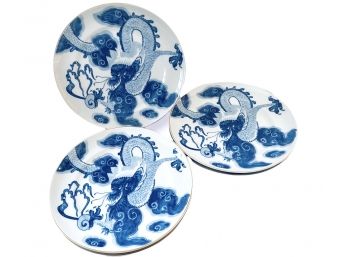 Five Tiffany & Co. Blue Dragon By Mottahedeh Vista Alegre Dinner Plates