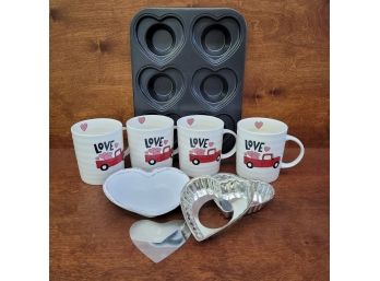 Valentine Mugs And Baking Lot