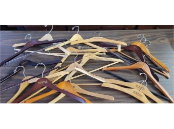 Wooden Store  Hangers Lot,  Macy's, Talbots, Lands End And Laura Ashley