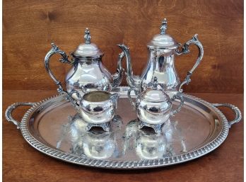 F.B Roger's Silver Co. Silver Plate Tea & Coffee Set