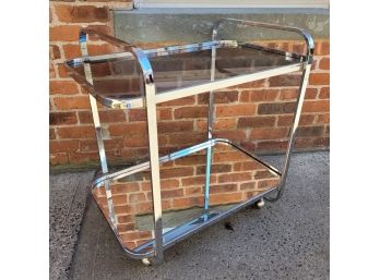 MCM Chrome Tea Cart