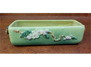 Antique Roseville Pottery Green Apple Blossom 368-8 Planter