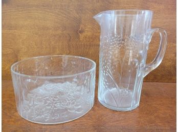 Vintage Pitcher And Bowl