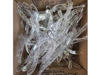 Box Full Of Clear Hangers