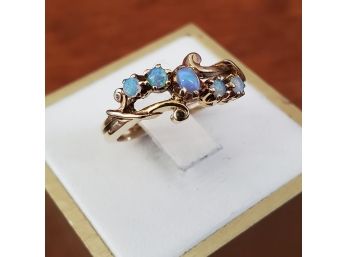 Antique 14k Very High Quality Opal Ring Size 7