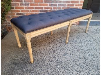 Very Nice Wooden Paded Seat Bench