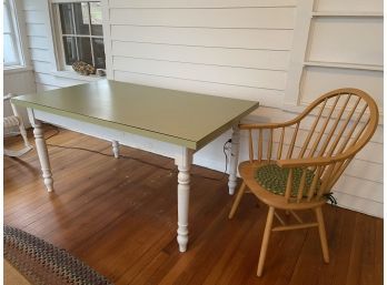 Dining Table 60x35x30 Windsor Chair With Armrest 21x18x18 Seat  37.5 Back