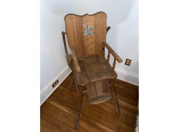 Beautiful Solid Wood High Chair 21.5x21.5x23 Seat 40 Back