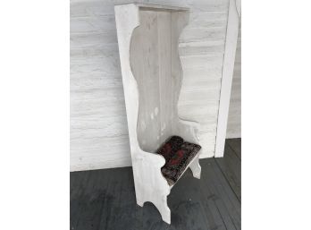 Fireplace High Back Chair Pine Seat 28x72x15