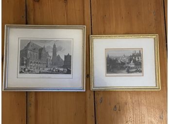 Two Engraved Pictures Drawn By Capt Batty And David Roberts