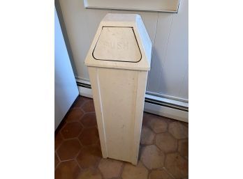 Vintage Steel Trash Bin 12x12x44 Save It From The Landfill