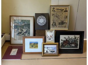 Lot Of Framed Wall Decor