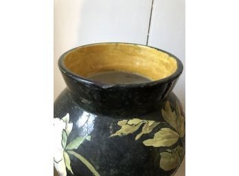 Antique Large Chinese Vase Dated 1883 9x17.5 Major Repairs