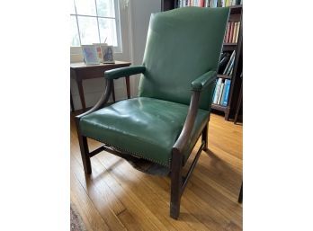 Green Lounge Chair 27x27.5x17' Seat 40' Back