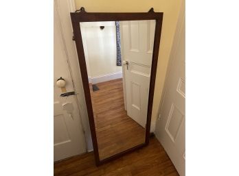 Beveled Mirror With Beautiful Wood Frame 24.5x52.5 HEAVY