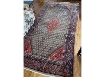 Hand Knotted Wool Rug Made In Iran 118x63'