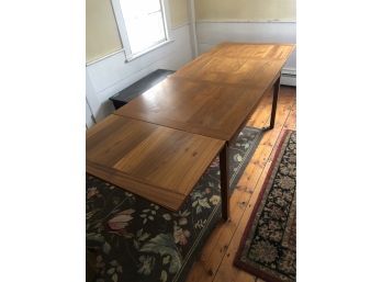 Danish Teak MCM Dinning Table With Slide Out Extensions 55 (closed) 94.5(xtnded)x 35.5x 28.75