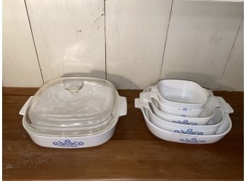 Corning Ware 24oz To 9.75x9.75x2 With One Glass Lid