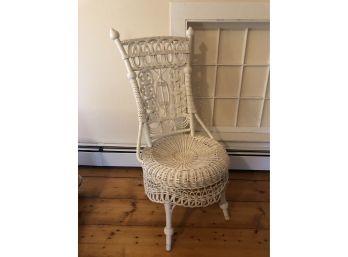 Fancy Wicker Chair 19x39, Seat Height 16