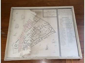 Map Of NYC Fire Of 1776 And 1778 A David Grim Map, One Of New York City's Early Historian And Illustrator