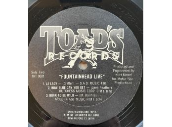 Fountainhead - Live 1981 Toad's Place -New Haven