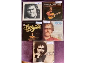 * Gordon Lightfoot - 5 Album Lot!