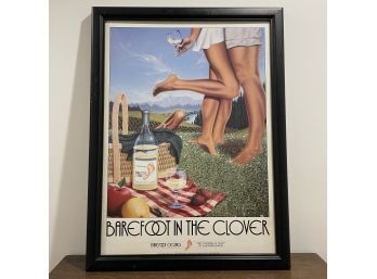 Vintage Barefoot Wines Promotional Poster