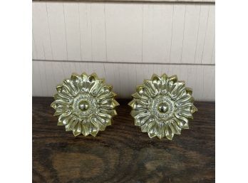 Gold Sunflower Curtain Tie Backs