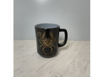 1960s Zodiac Mug - Cancer - Anchor Hocking Fire King Milk Glass