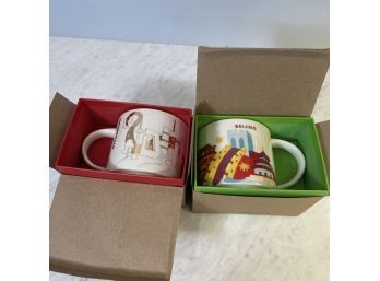 Starbucks 'You Are Here' Mugs, San Francisco Wine Glass