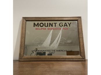 1987 America's Cup Mount Gay Rum Commemorative Mirror