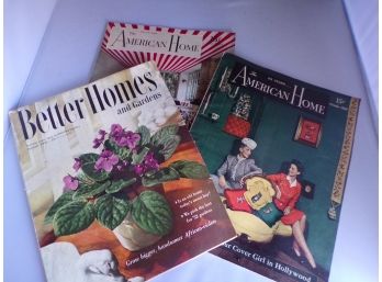 Lot Of 3 Vintage Magazines The American Home