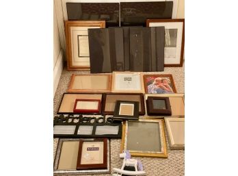 Lot Of Empty Picture Frames - Varying Sizes