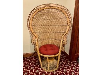 Rattan Papasan Peacock Chair